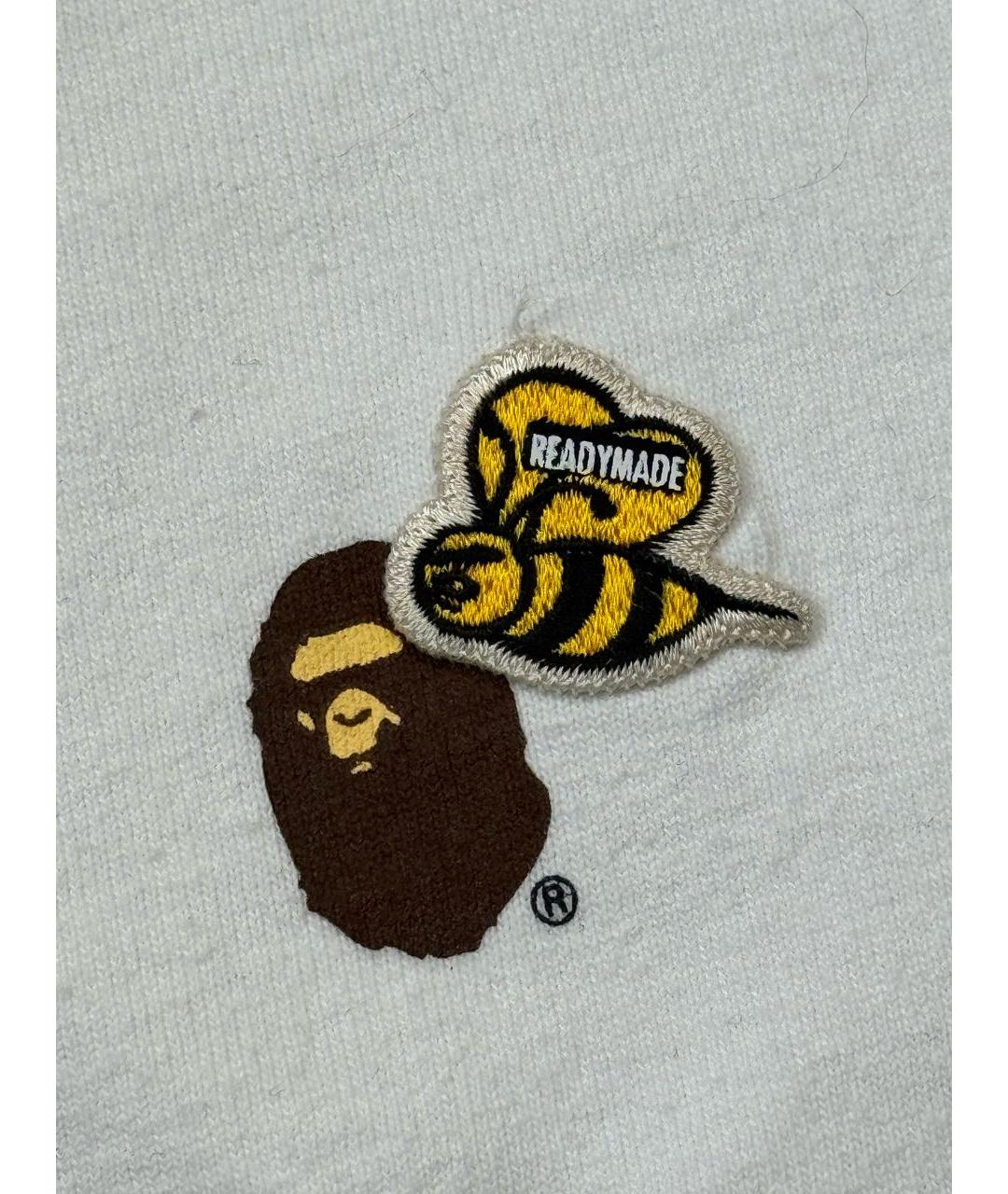 BAPE Белая хлопковая футболка, фото 5