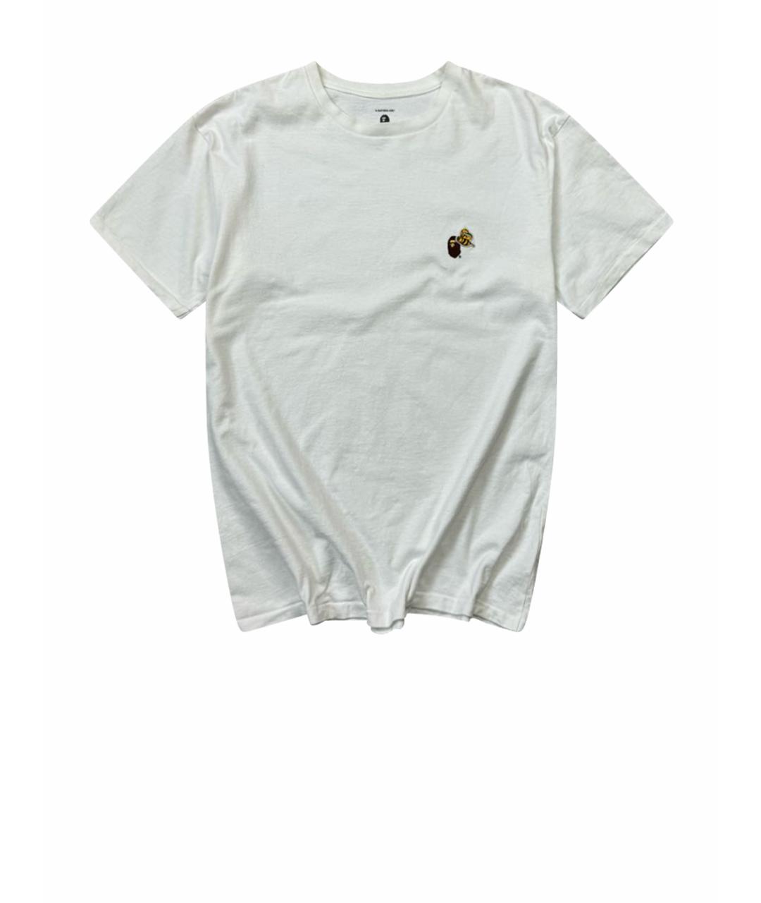 BAPE Белая хлопковая футболка, фото 1