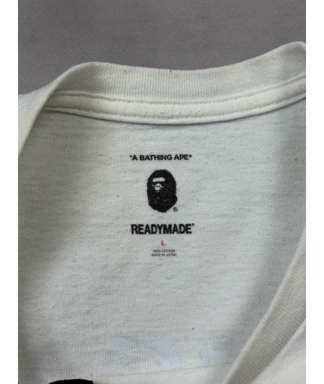 BAPE Белая хлопковая футболка, фото 7