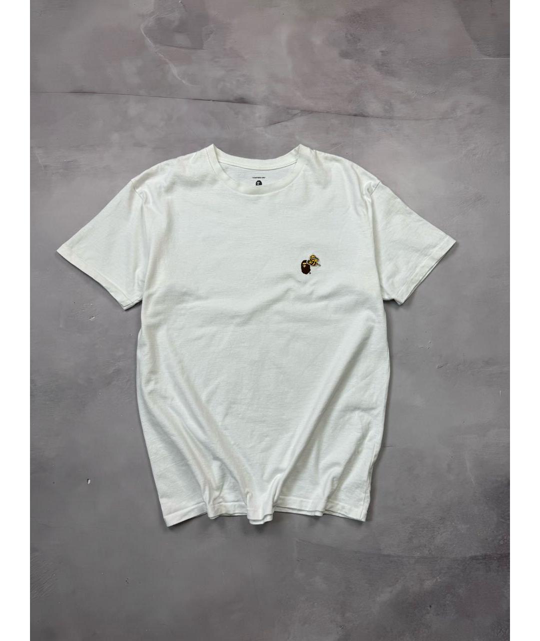 BAPE Белая хлопковая футболка, фото 9