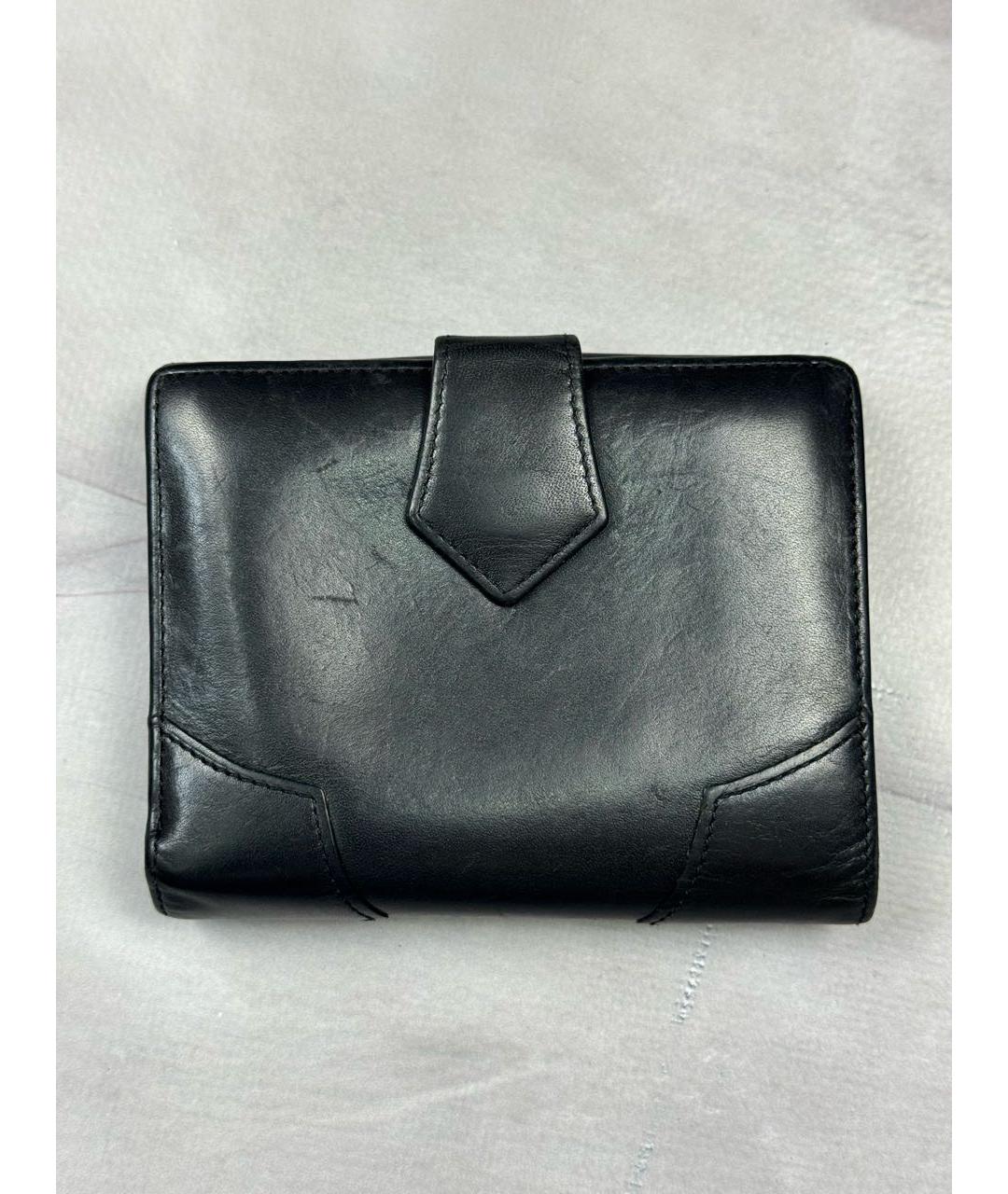 VIVIENNE WESTWOOD Черный кожаный кошелек, фото 3