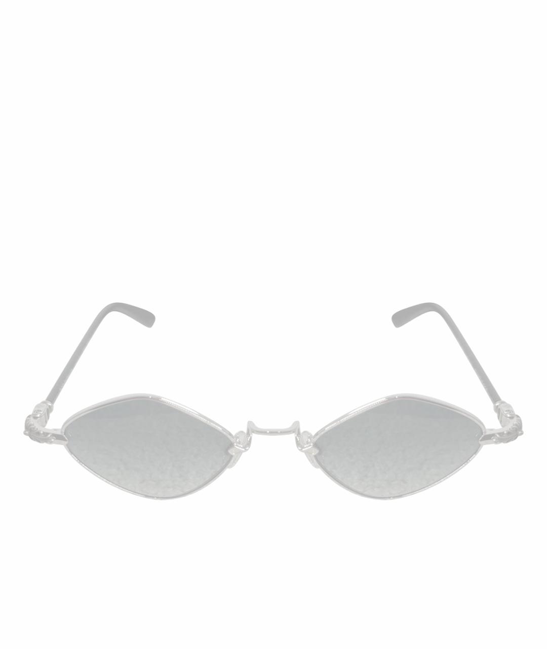 CHROME HEARTS Серые металлические солнцезащитные очки, фото 10