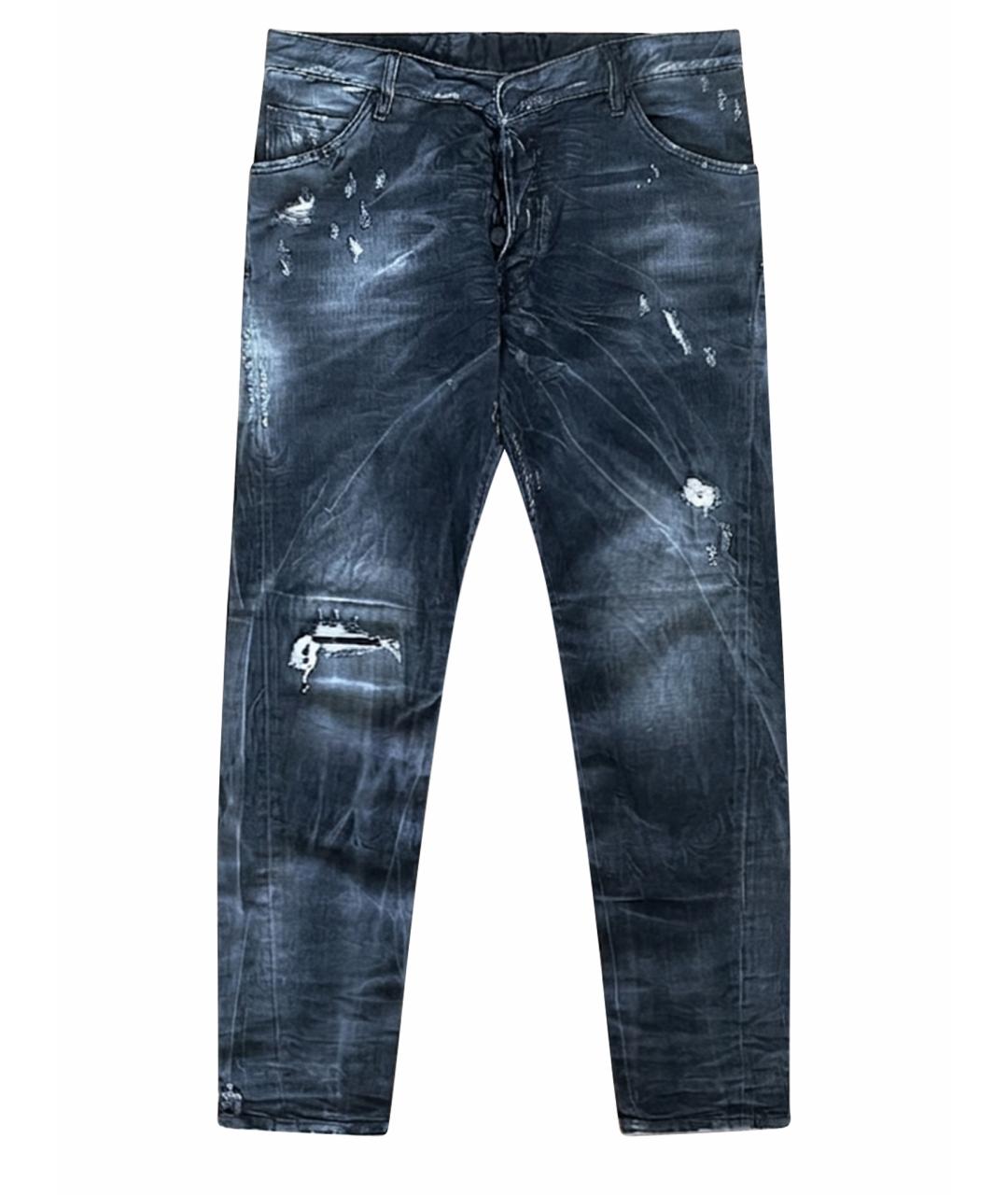 DSQUARED2 Серые хлопко-эластановые джинсы скинни, фото 1