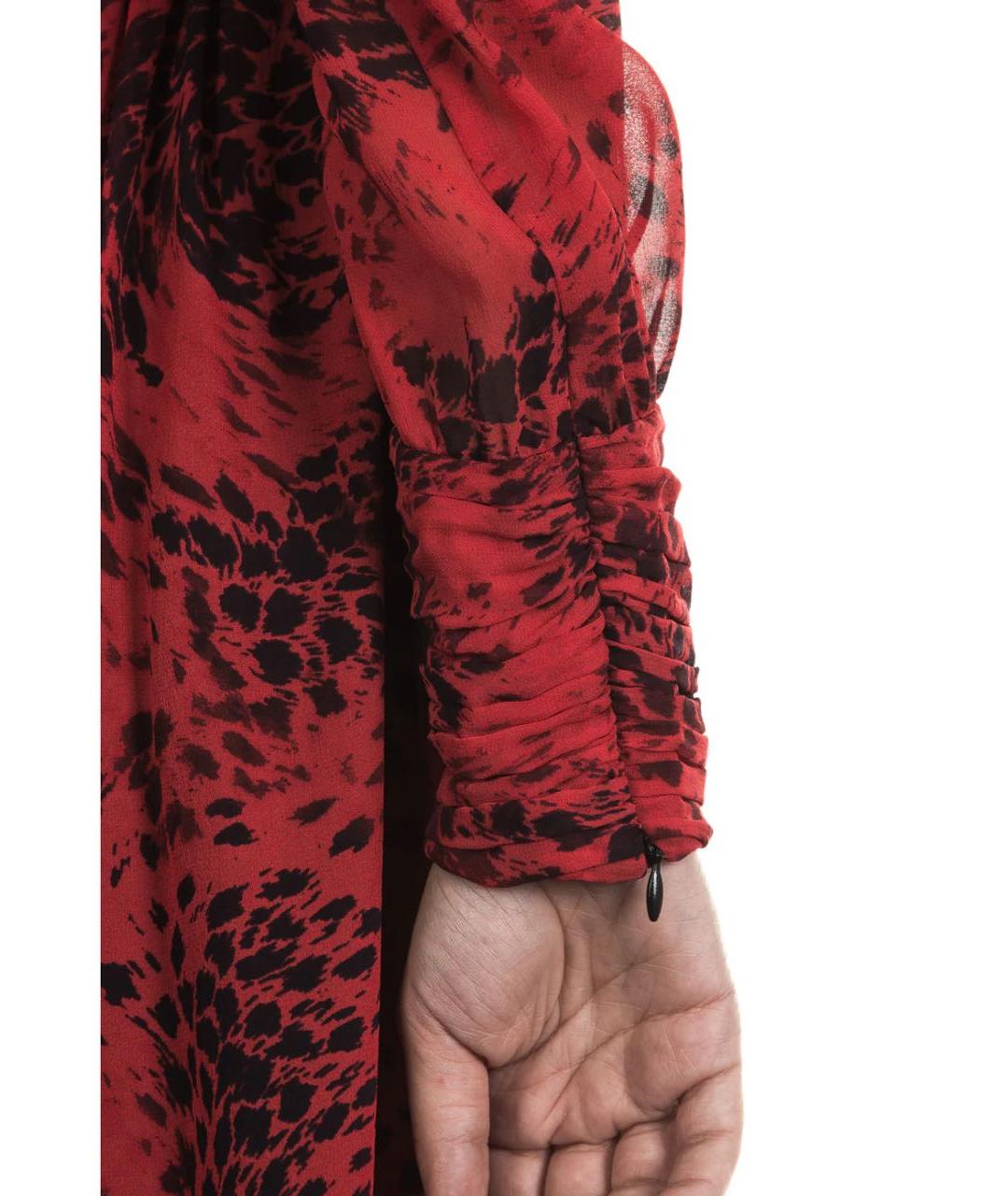 PIERRE BALMAIN Красное шелковое коктейльное платье, фото 5