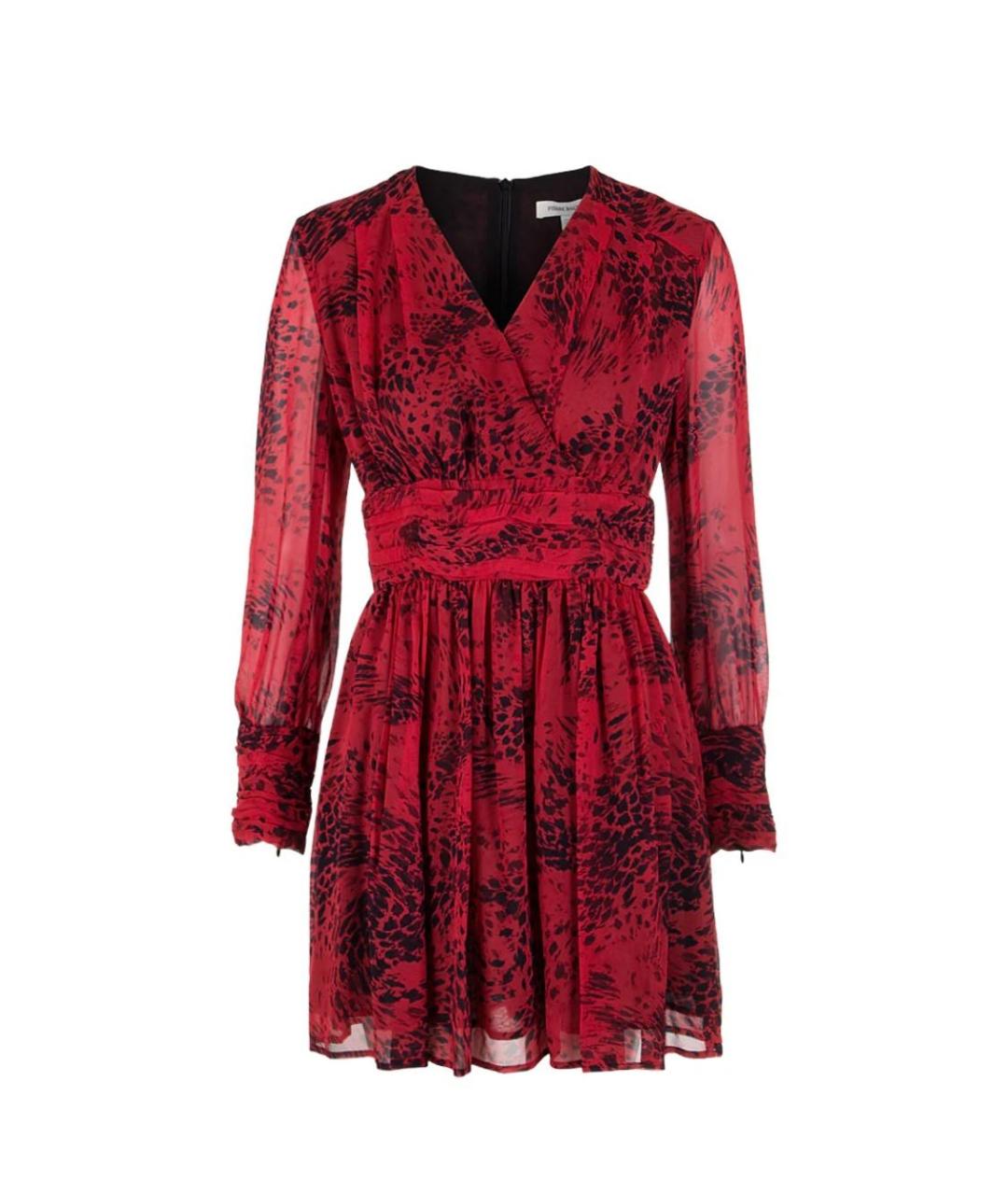 PIERRE BALMAIN Красное шелковое коктейльное платье, фото 1