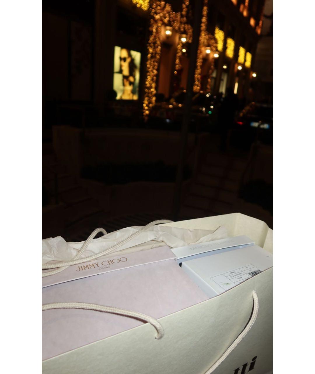 JIMMY CHOO Бордовые кожаные туфли, фото 3