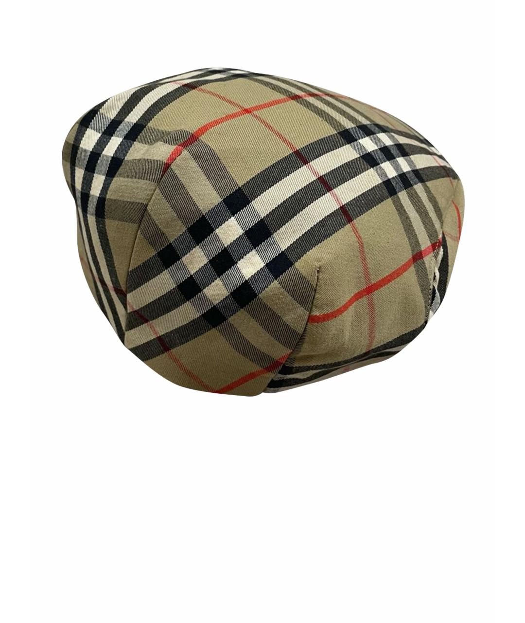 BURBERRY Коричневая хлопковая кепка, фото 1