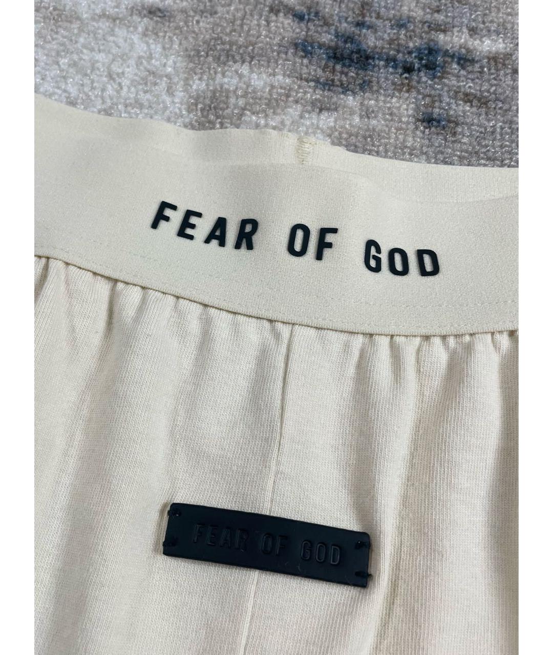 FEAR OF GOD Бежевые хлопковые шорты, фото 5