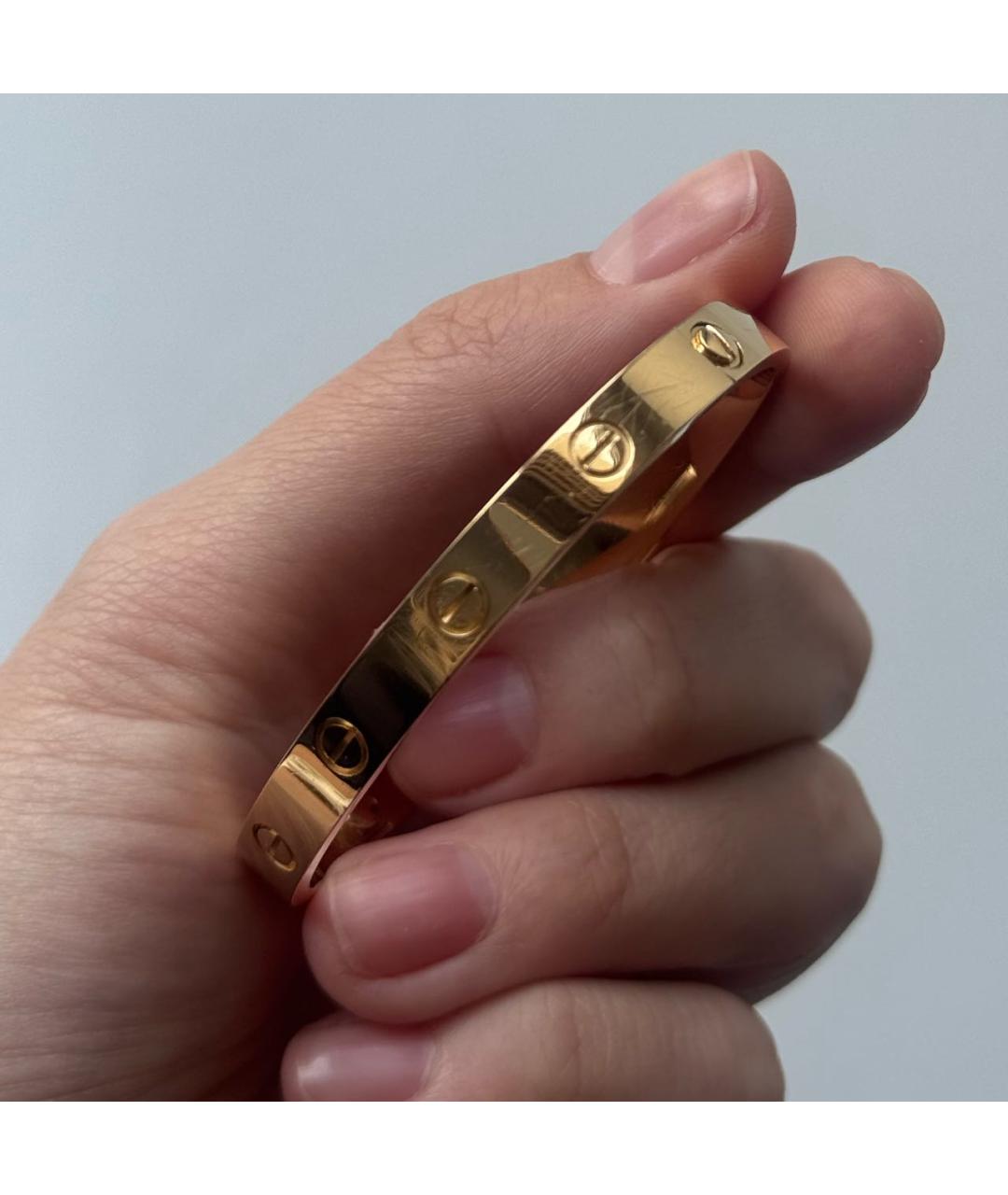 CARTIER Желтый браслет из желтого золота, фото 5