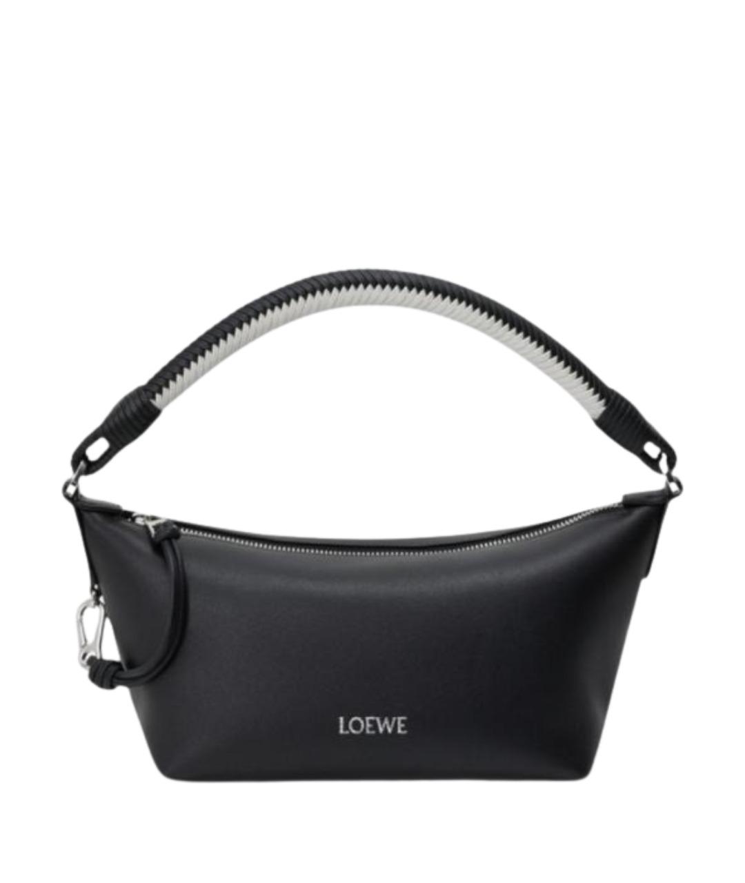 LOEWE Черная кожаная сумка с короткими ручками, фото 1