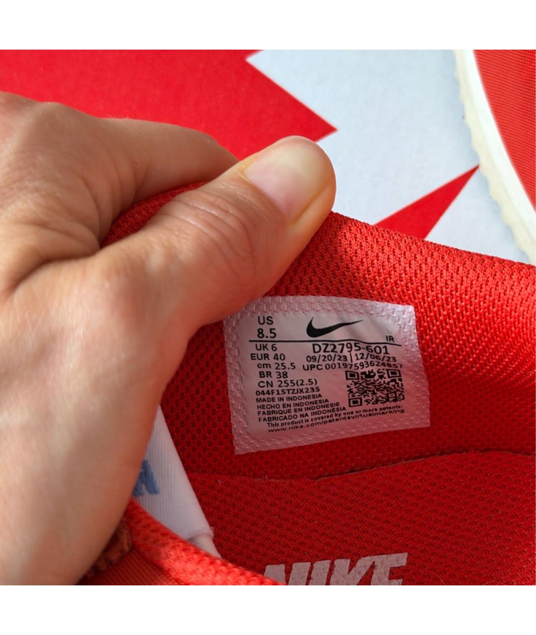 NIKE Красные замшевые кеды, фото 5