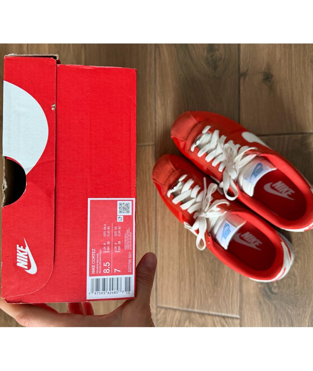 NIKE Красные замшевые кеды, фото 7
