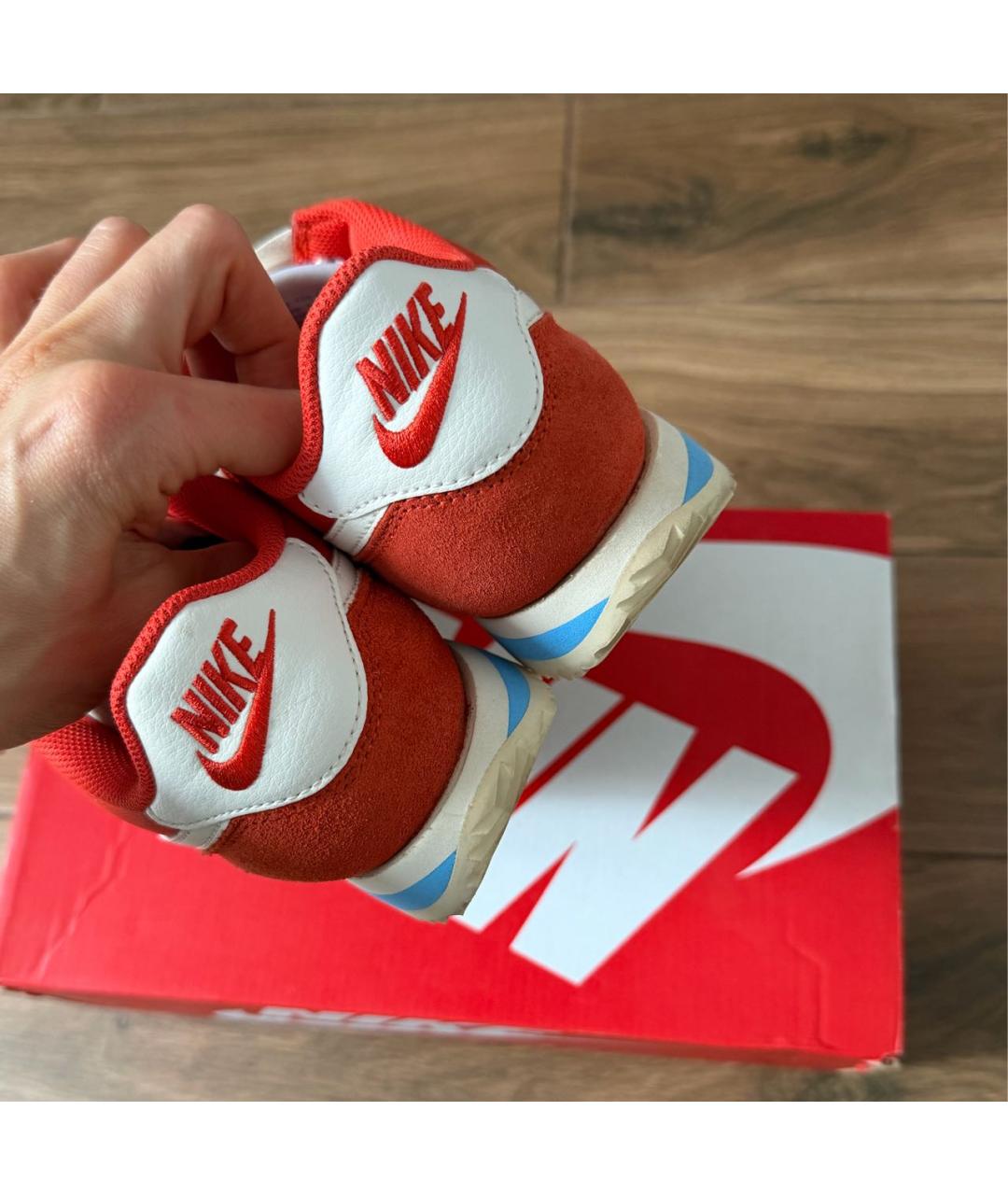 NIKE Красные замшевые кеды, фото 4
