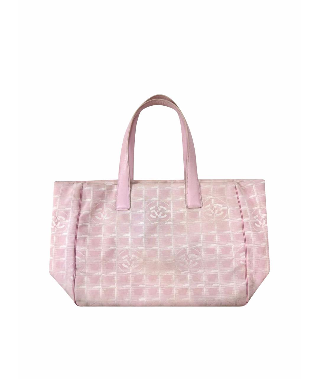 CHANEL Розовая пляжная сумка, фото 1