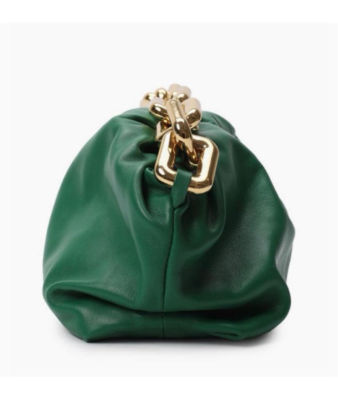 BOTTEGA VENETA Зеленая кожаная сумка через плечо, фото 2