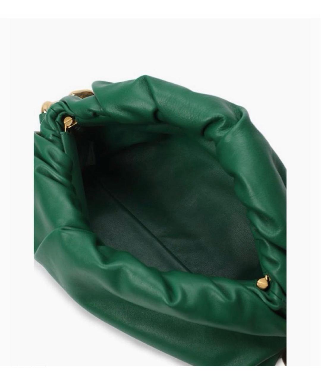 BOTTEGA VENETA Зеленая кожаная сумка через плечо, фото 5