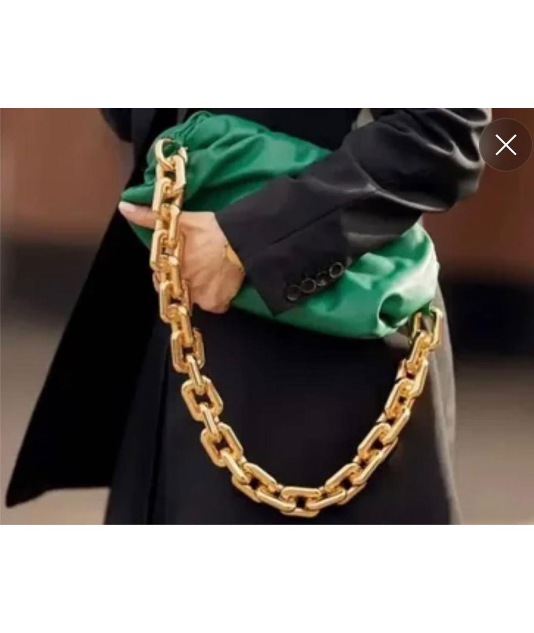 BOTTEGA VENETA Зеленая кожаная сумка через плечо, фото 6