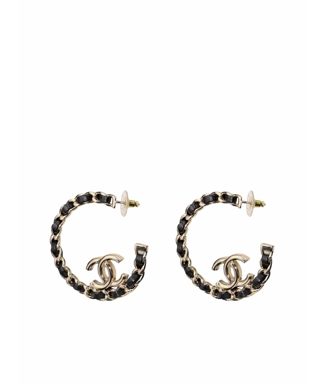 CHANEL Золотые серьги, фото 1