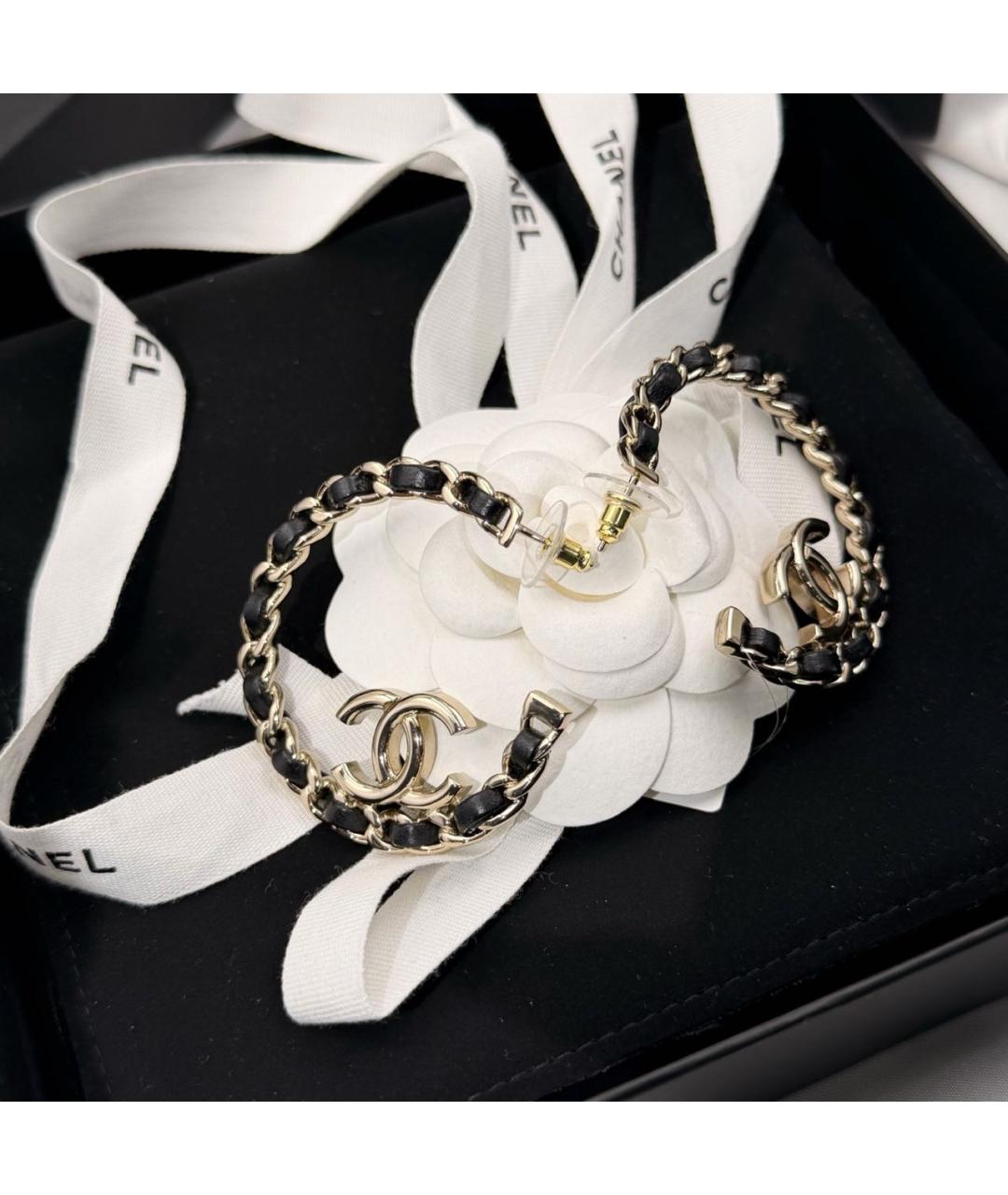 CHANEL Золотые серьги, фото 5