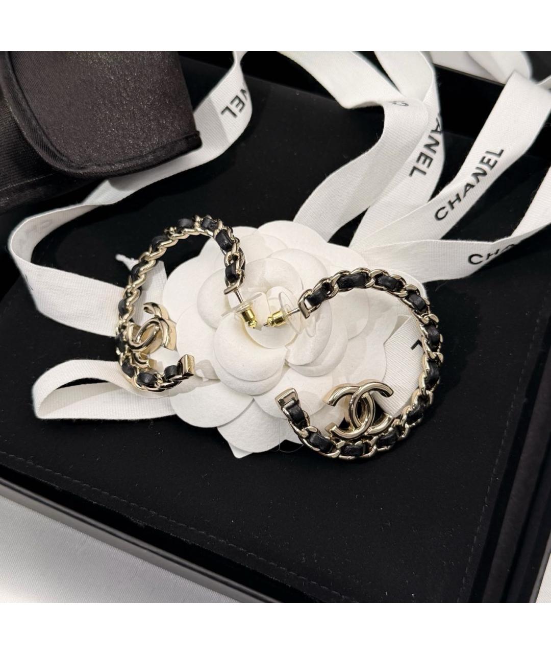 CHANEL Золотые серьги, фото 2