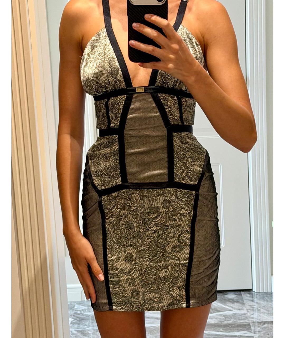 ELISABETTA FRANCHI Мульти коктейльное платье, фото 5