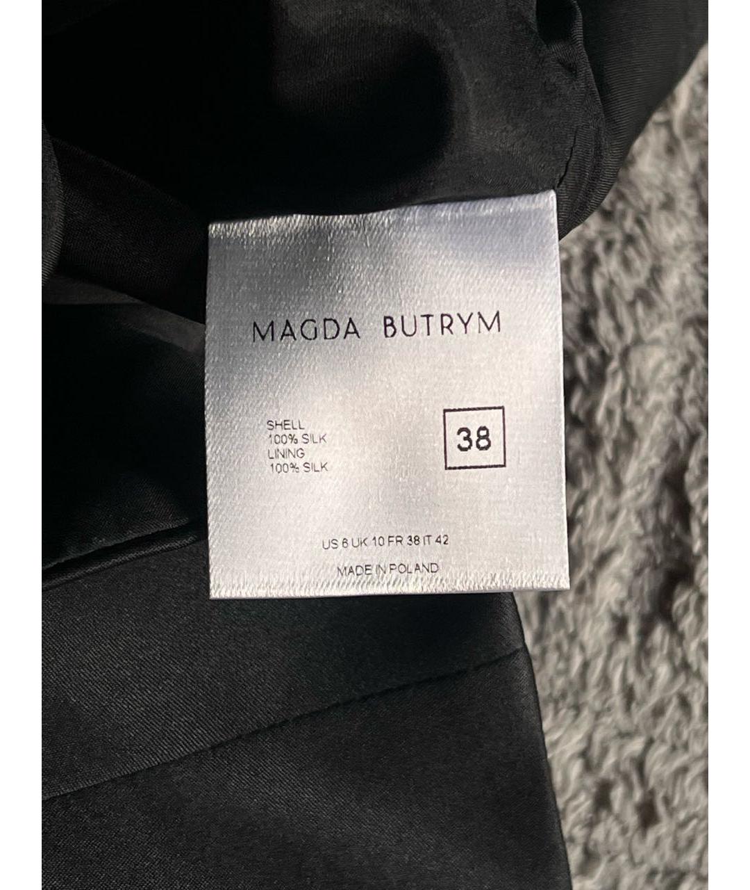 MAGDA BUTRYM Черная шелковая блузы, фото 5