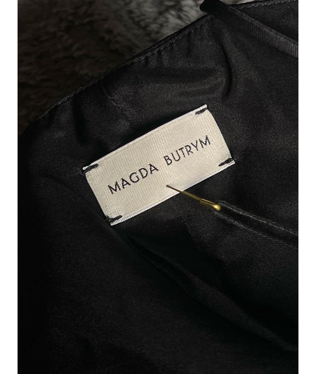 MAGDA BUTRYM Черная шелковая блузы, фото 4