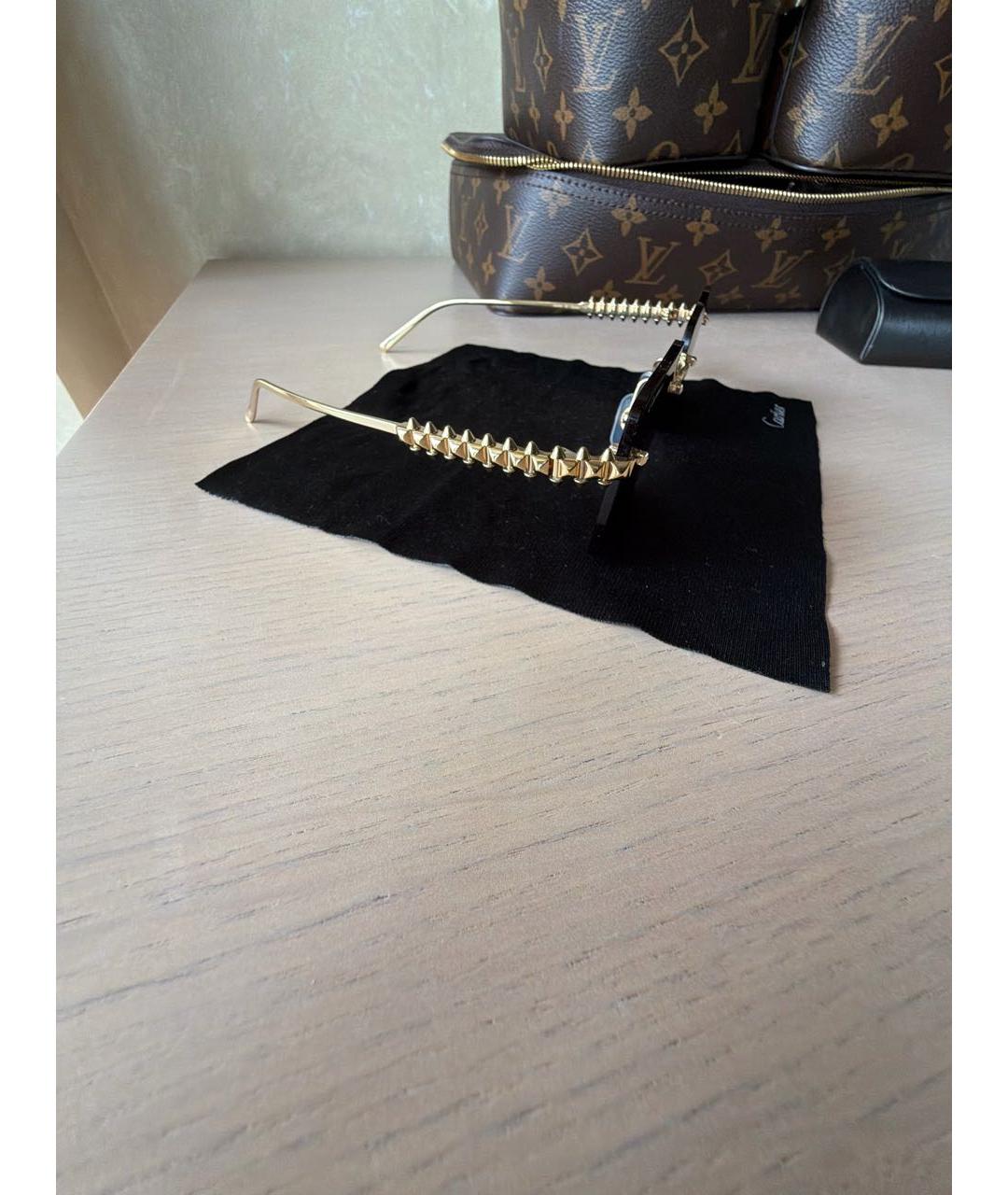 CARTIER Черные пластиковые солнцезащитные очки, фото 2