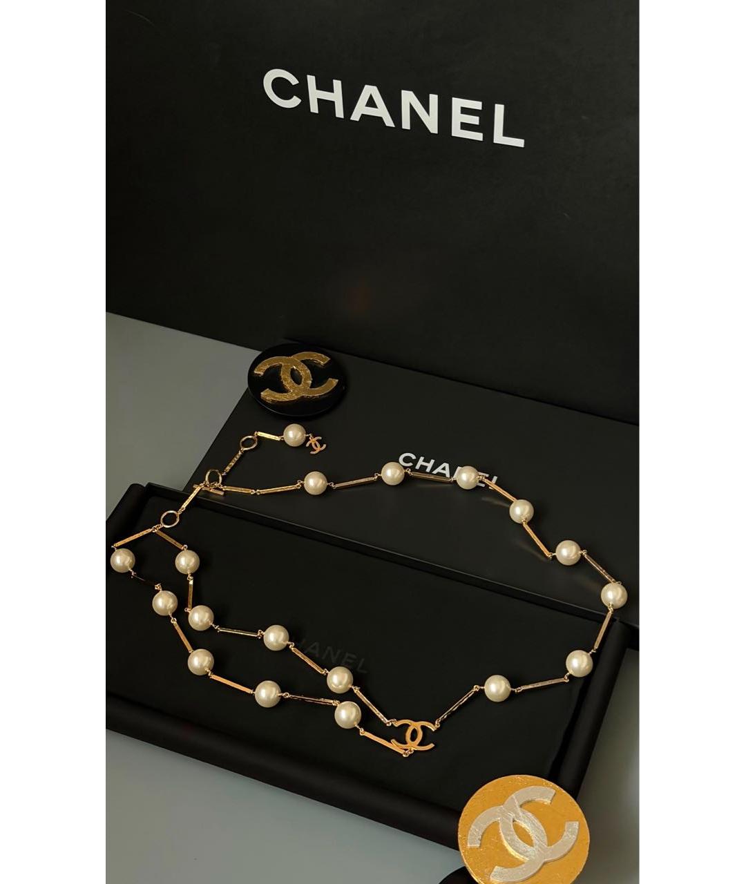 CHANEL Белый ремень, фото 2