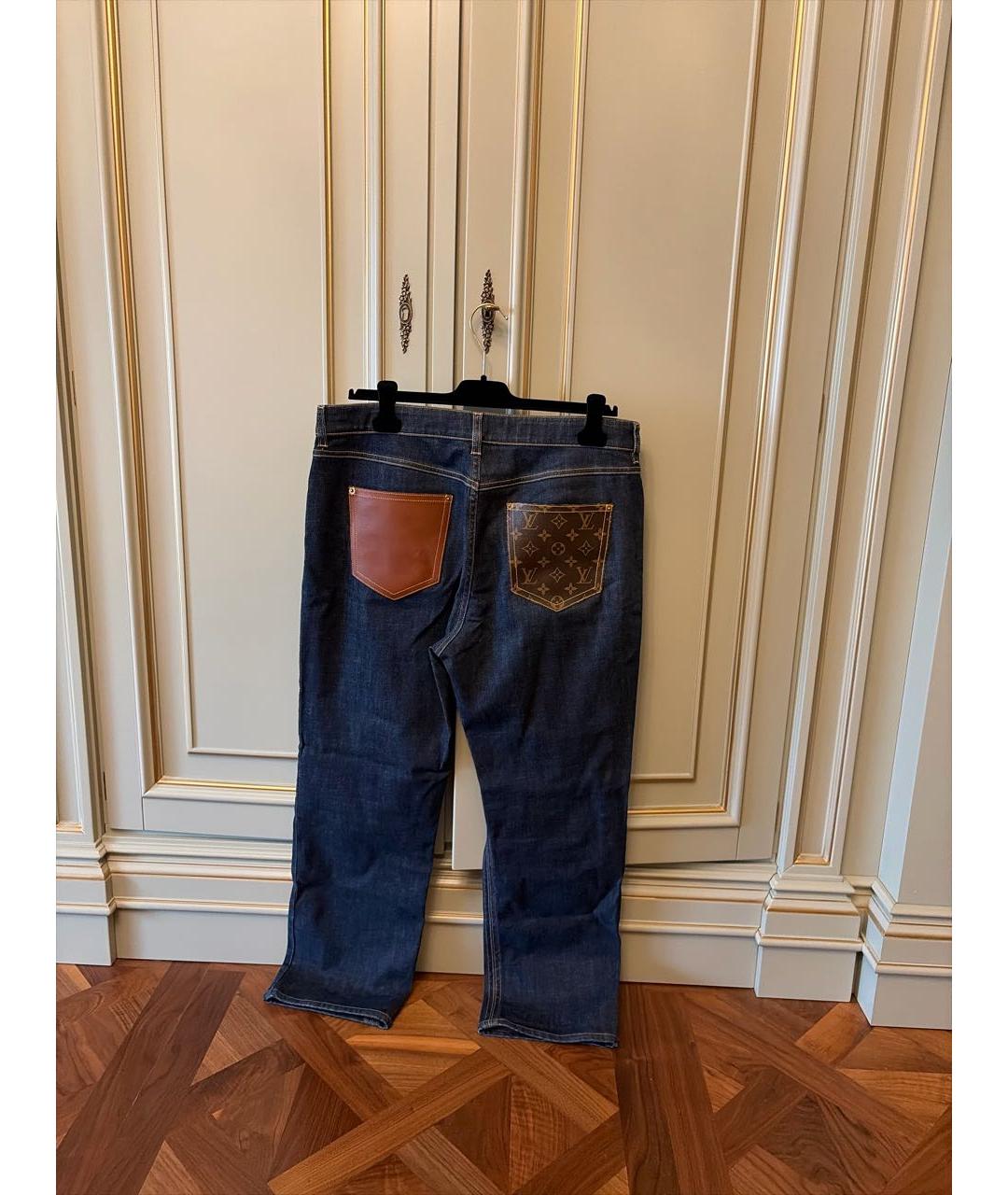 LOUIS VUITTON Темно-синие прямые джинсы, фото 2