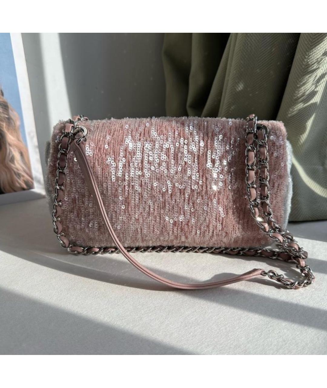 CHANEL Розовая сумка через плечо, фото 3