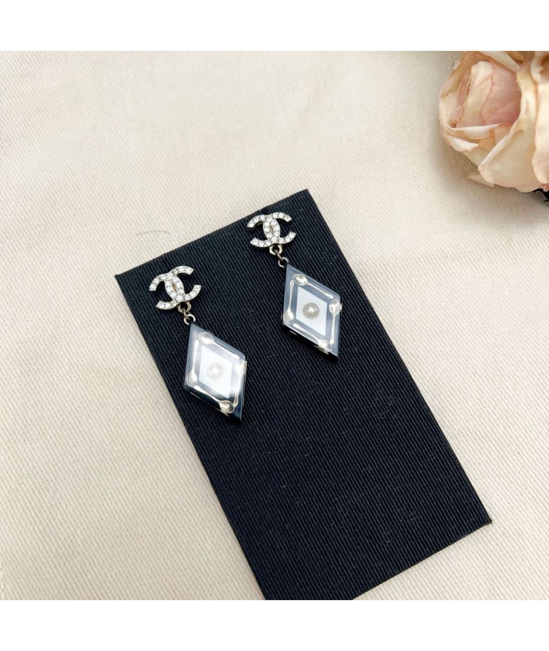 CHANEL Серебряные серьги, фото 2