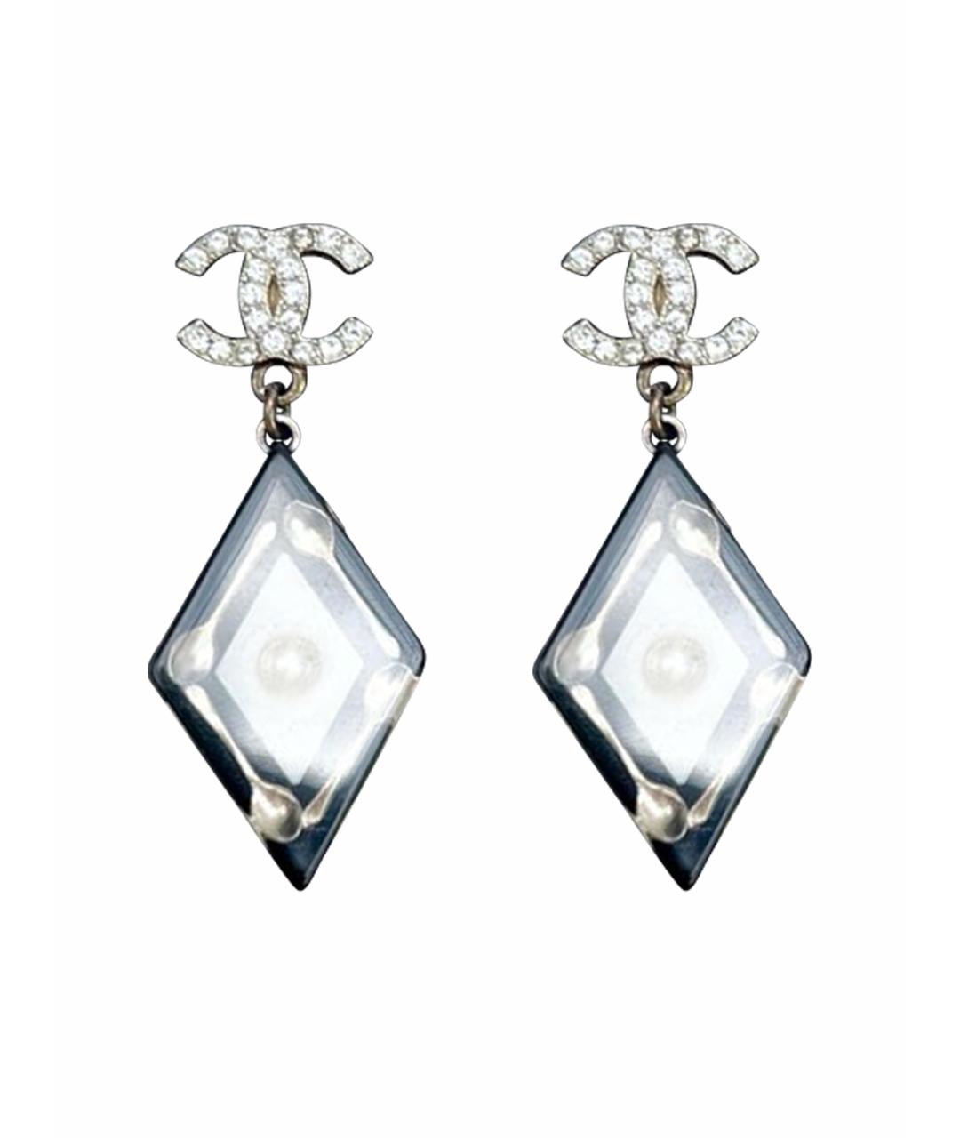 CHANEL Серебряные серьги, фото 1