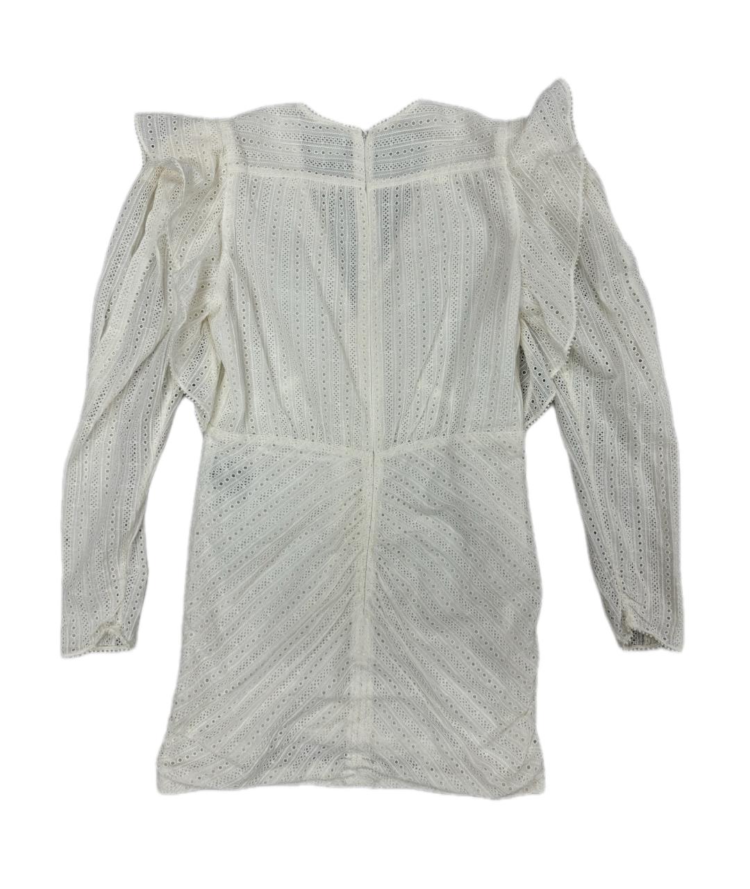 ISABEL MARANT Белое хлопковое коктейльное платье, фото 2