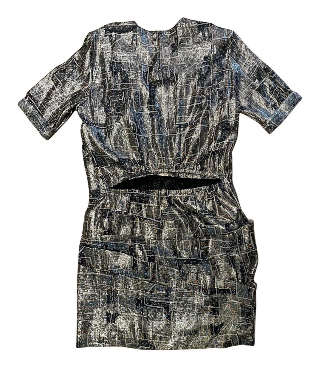 ISABEL MARANT Мульти шелковое коктейльное платье, фото 3