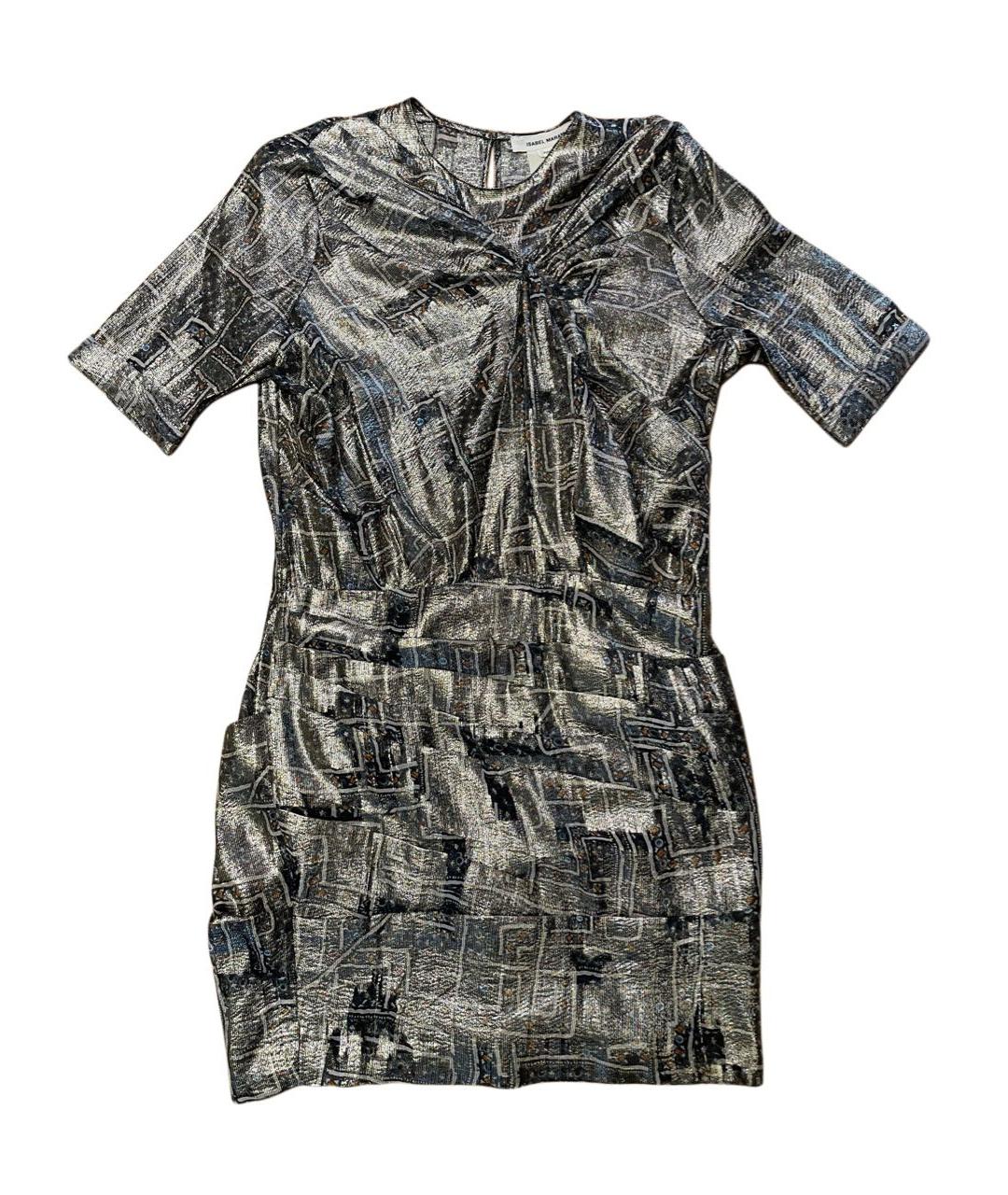ISABEL MARANT Мульти шелковое коктейльное платье, фото 2
