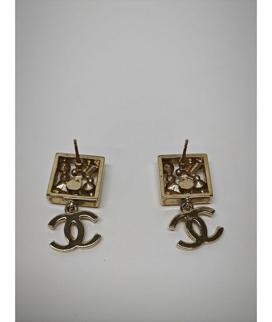 CHANEL Золотые серьги, фото 2