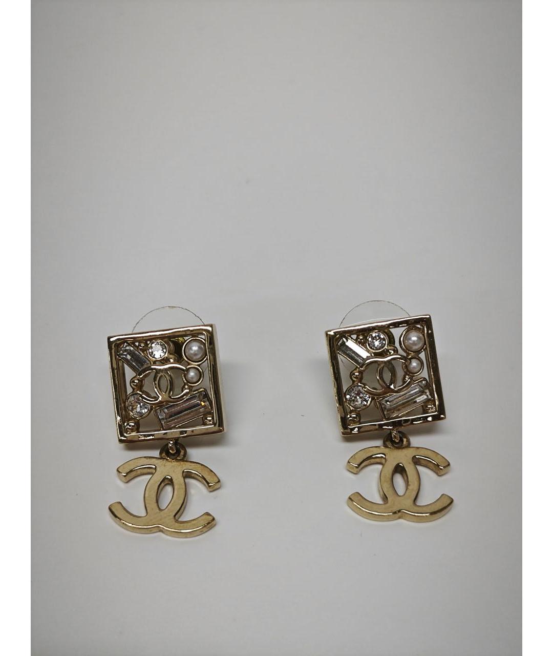 CHANEL Золотые серьги, фото 4