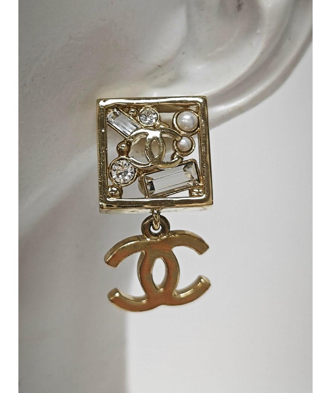 CHANEL Золотые серьги, фото 3
