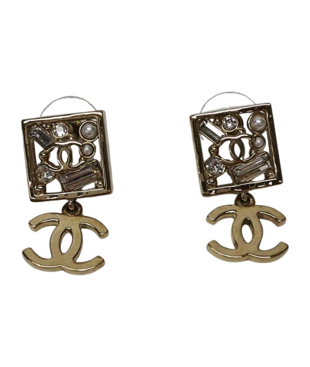 CHANEL Золотые серьги, фото 1