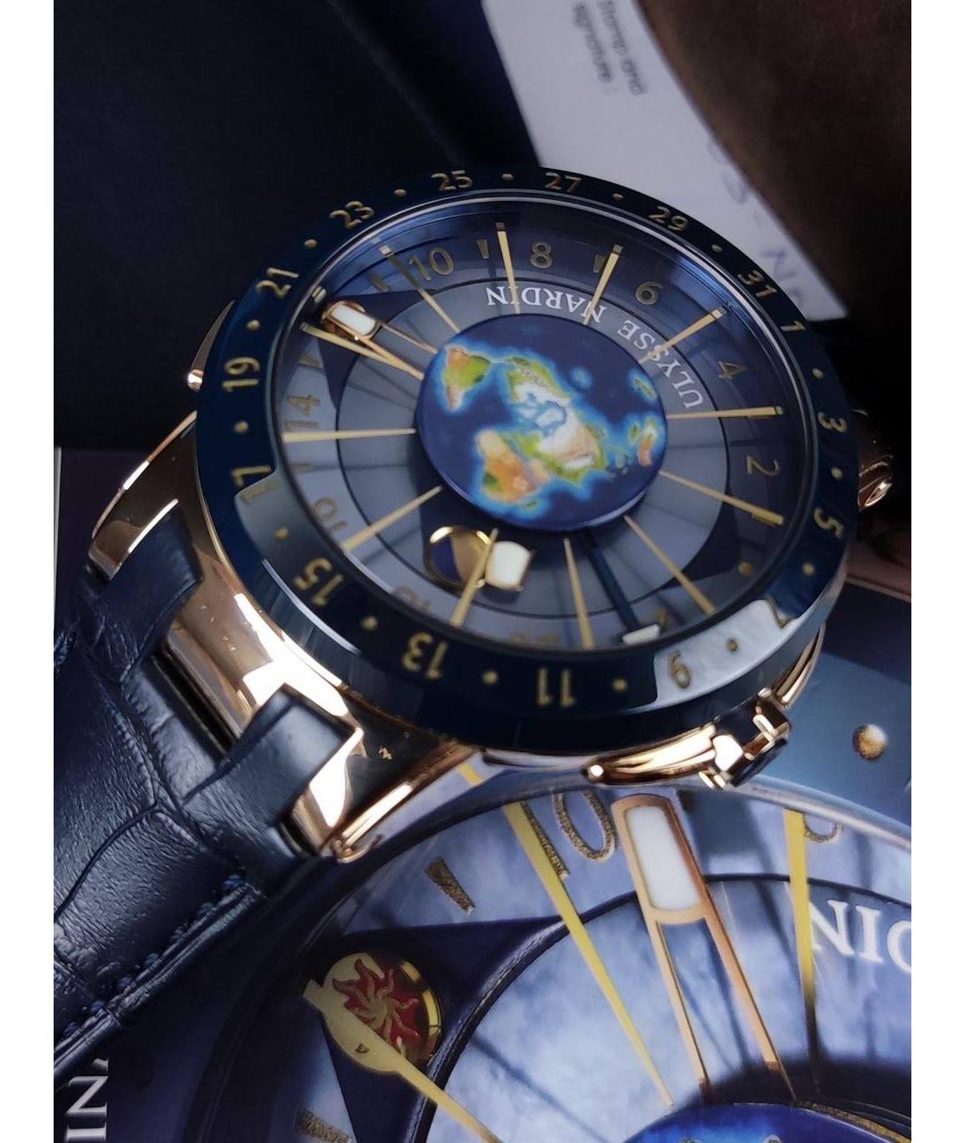 Ulysse Nardin Золотые часы из розового золота, фото 5
