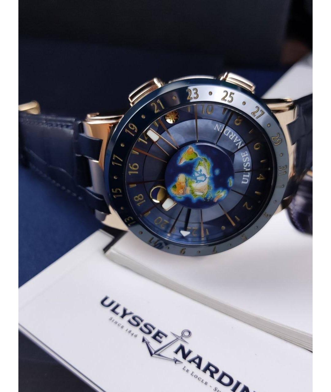 Ulysse Nardin Золотые часы из розового золота, фото 2