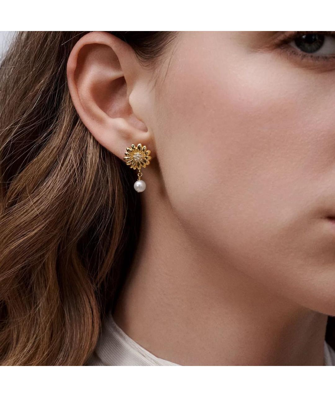 CHRISTIAN DIOR Золотые серьги, фото 3