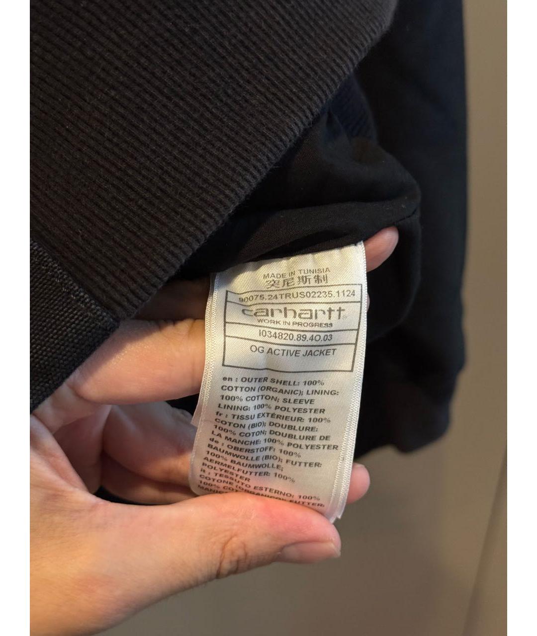 CARHARTT WIP Черная хлопковая куртка, фото 7