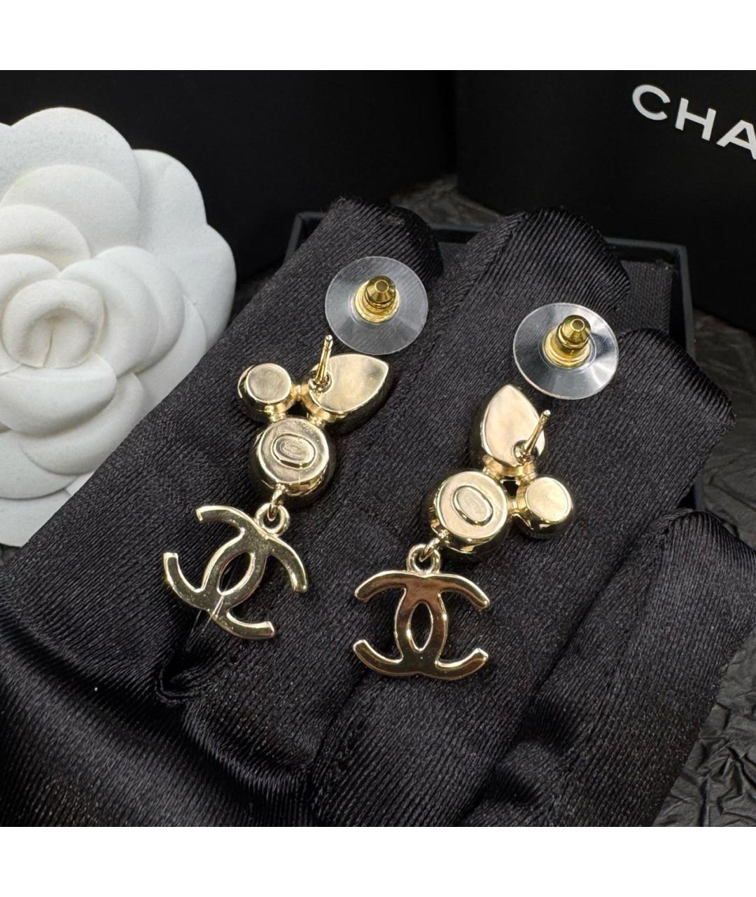 CHANEL Серебряные серьги, фото 2