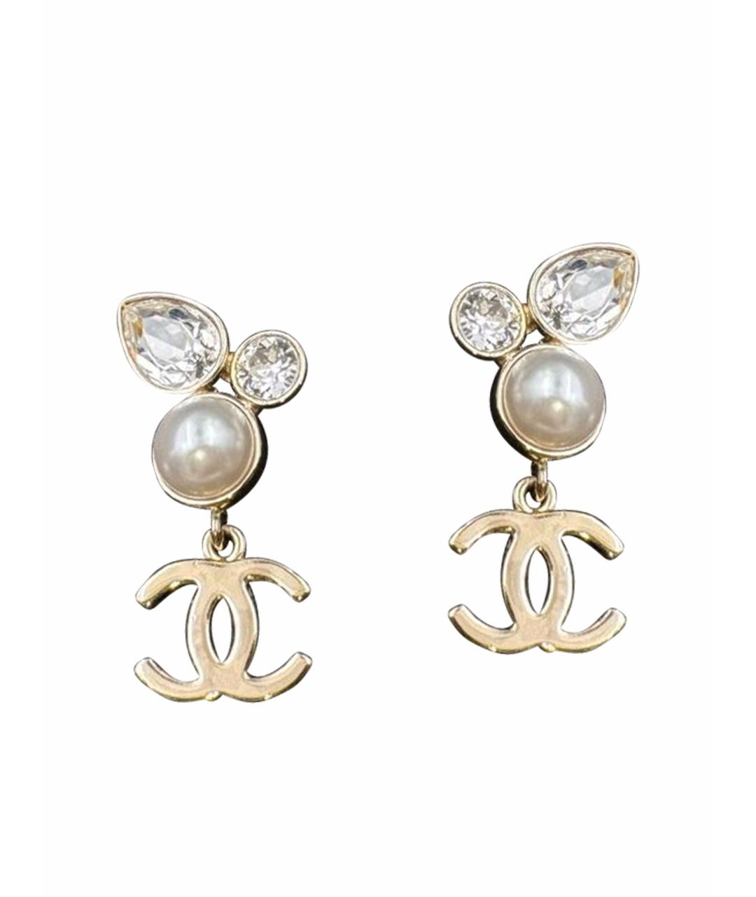 CHANEL Серебряные серьги, фото 1