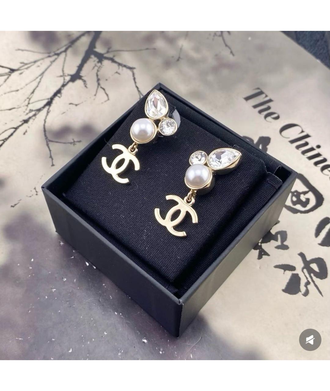 CHANEL Серебряные серьги, фото 3