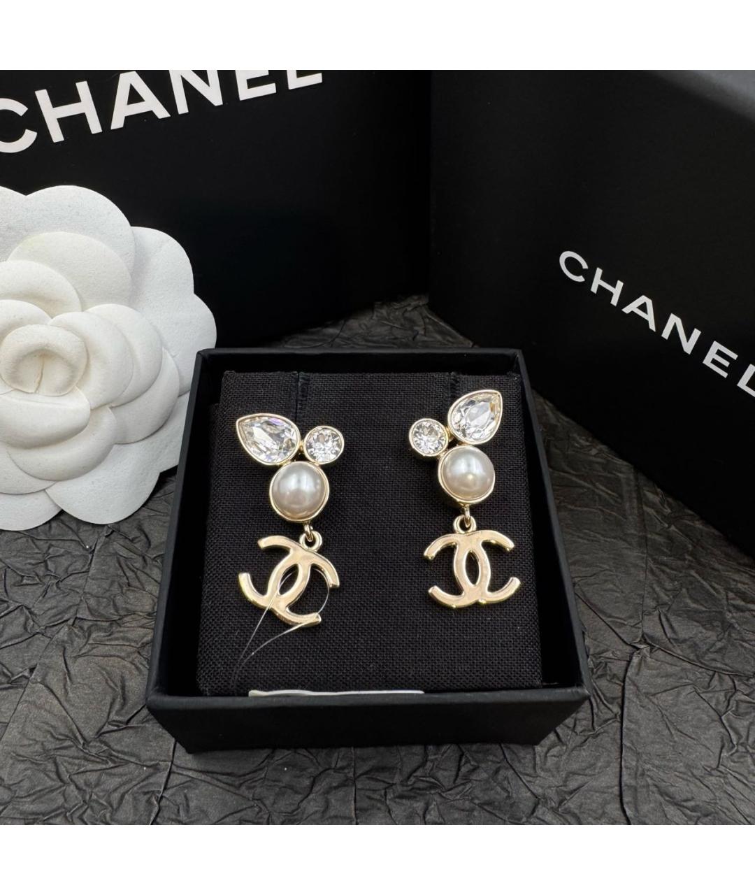 CHANEL Серебряные серьги, фото 4