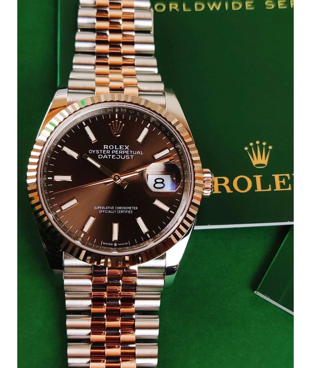 ROLEX Золотые часы из розового золота, фото 5