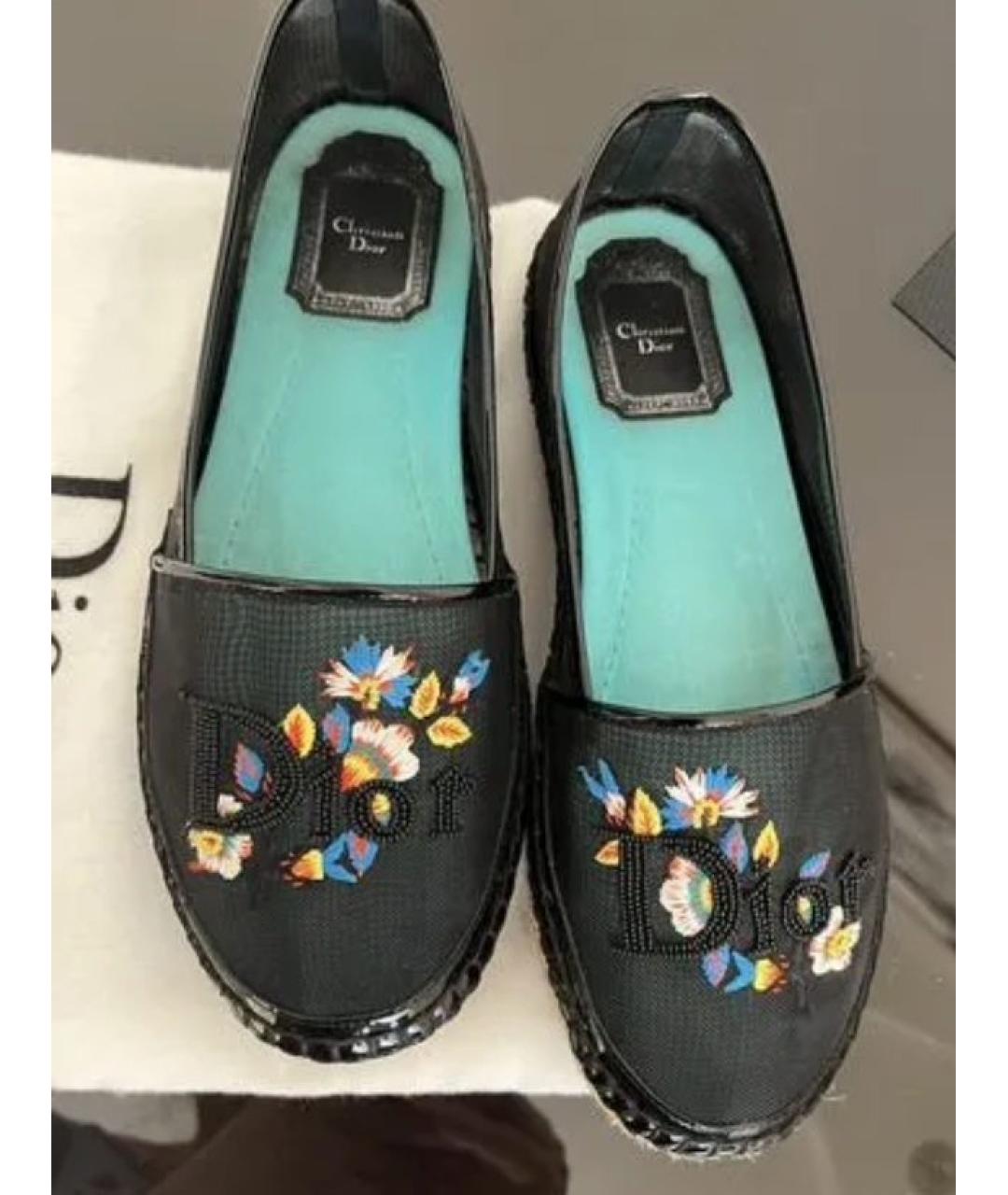 CHRISTIAN DIOR Черные балетки, фото 3